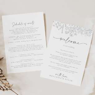 Letra de boas-vindas Neutral Wildflower
