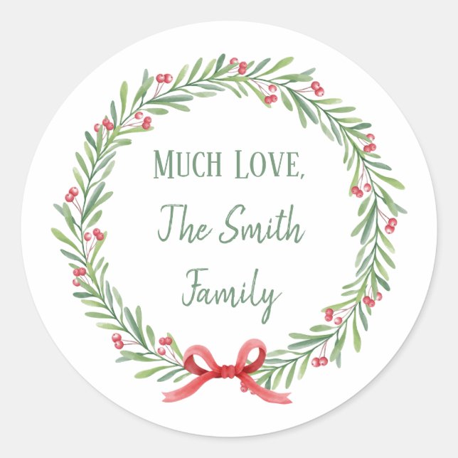 Letra de Feriado Personalizável e Adesivos de Pres (Frente)