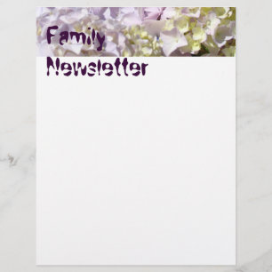 Letra de Newsletter da família Hydrangeas da págin