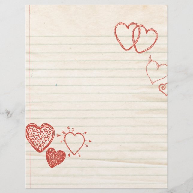 Letra Doodle Notepad Love (Frente)