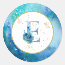 *~* LETRA E - Adesivo de envelopes náuticos de pra