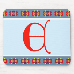 Letra E Mouse Pad