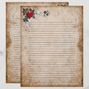 Letra em papel antiga