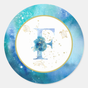 *~* LETRA F - Adesivo de envelopes náuticos de pra