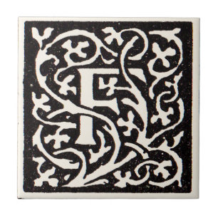 Letra F Art Nouveau Monograma Vintage