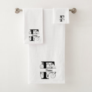 Letra F Monograma Conjunto inicial de presentes