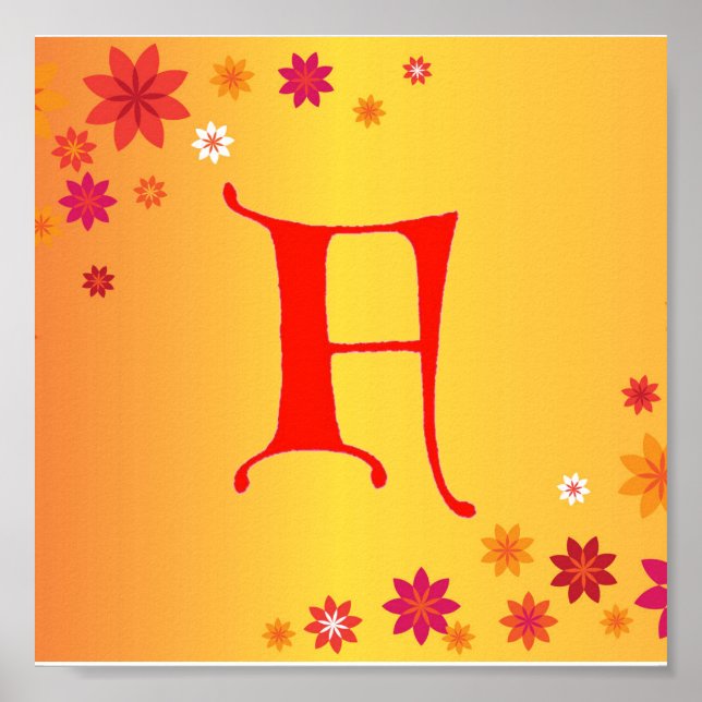 Letra F Poster (Frente)