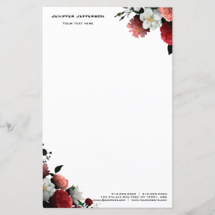 Letra floral elegante