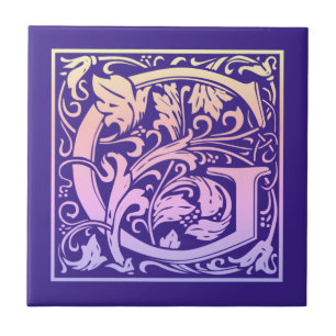 Letra G Colorida Gradiente da Primeira Letra Vinta