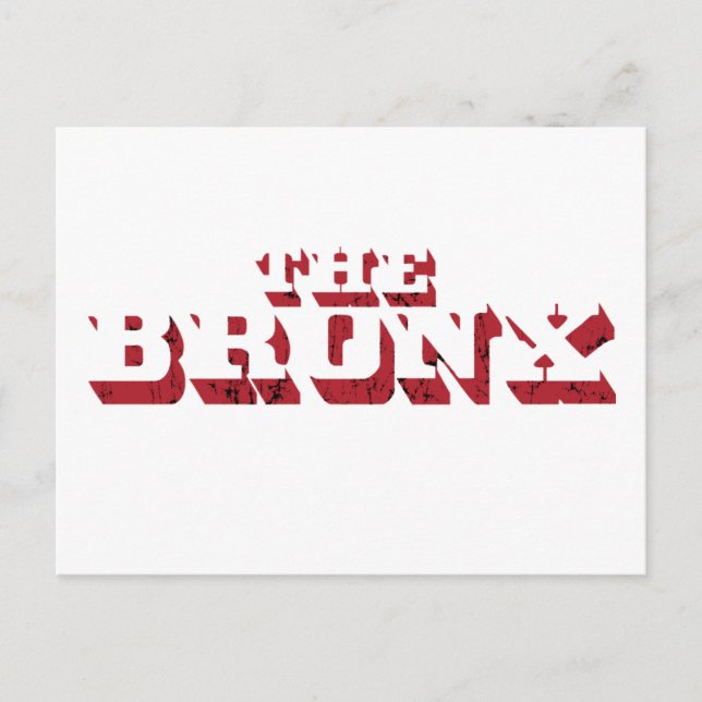 Letra grande Bronx Cartão postal (Frente)