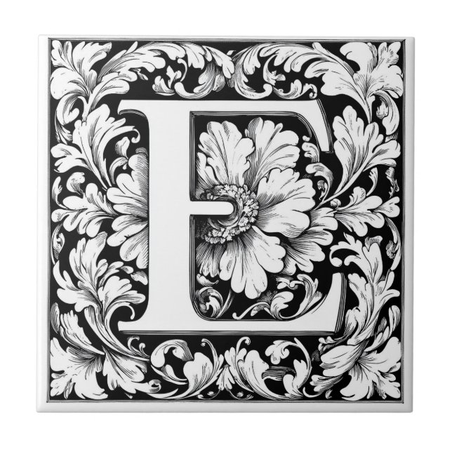 Letra iluminada medieval E (Frente)