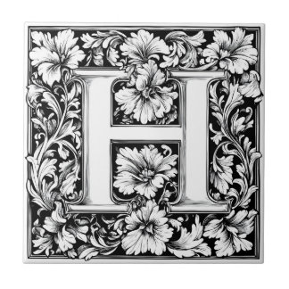 Letra iluminada medieval H