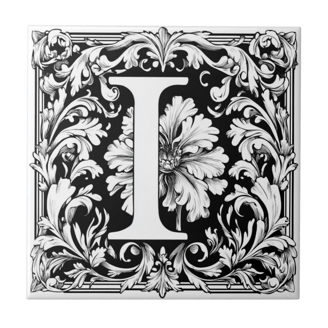 Letra iluminada medieval I (Frente)