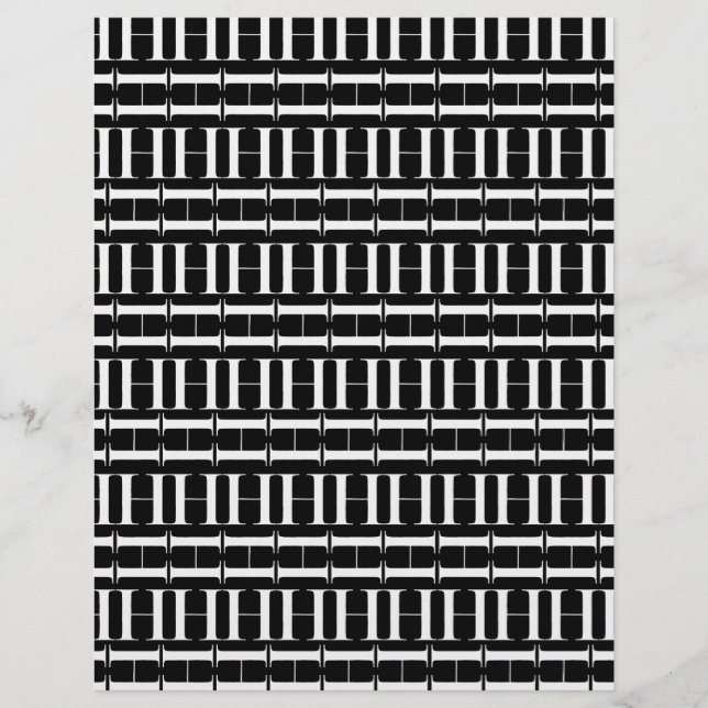 Letra Inicial de Monograma H (Frente)