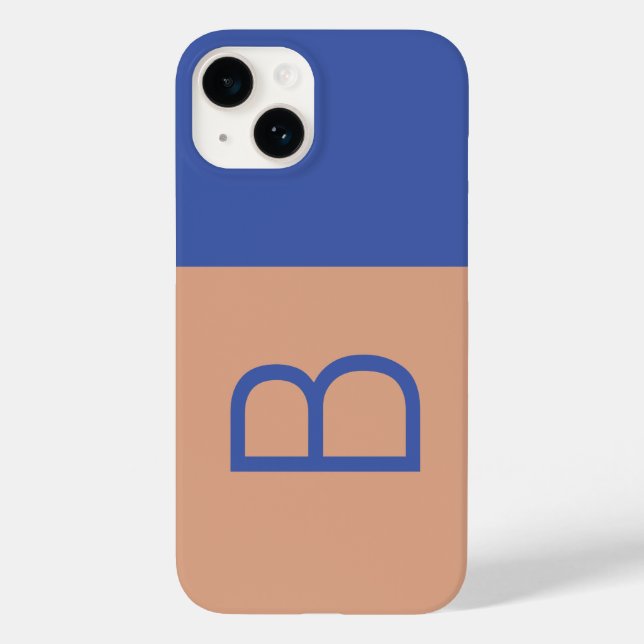 Letra inicial Monograma - Colorblock moderno (Verso)