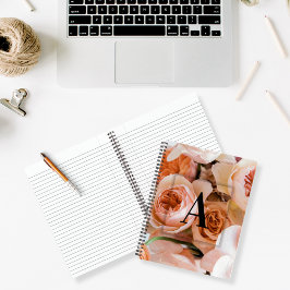 Letra inicial personalizada elegante A Rosa monogr