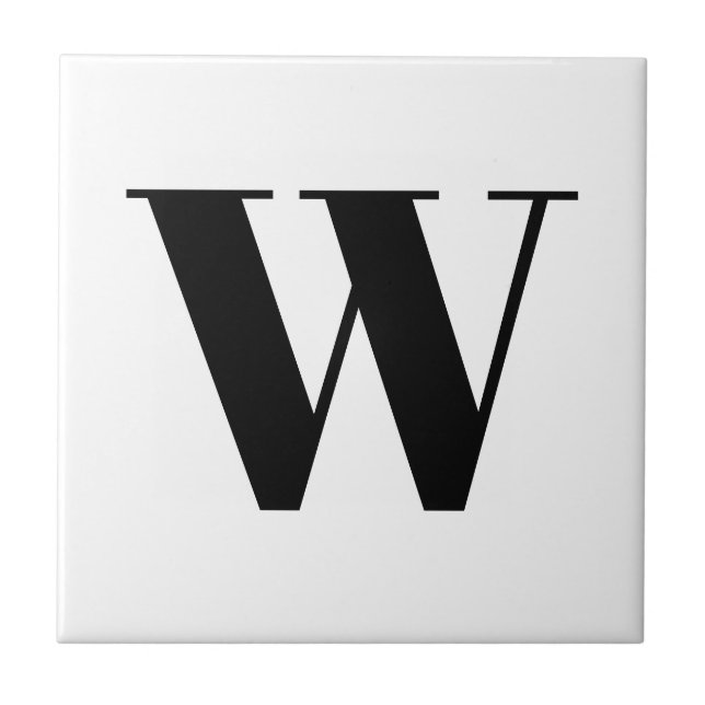 Letra inicial personalizada preta de monograma mod (Frente)