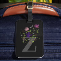 Letra inicial Z Plus Etiqueta de bagagem de Design
