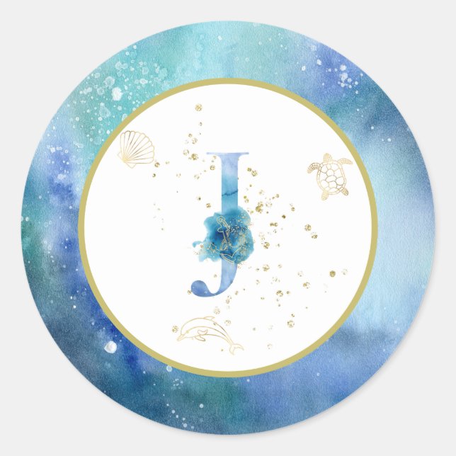 *~* LETRA J - Adesivo de envelopes náuticos de pra (Frente)