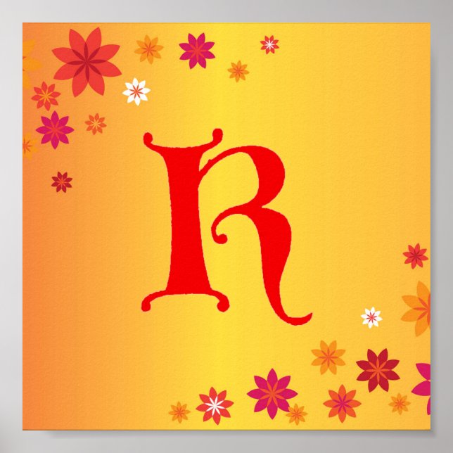 Letra K Poster (Frente)