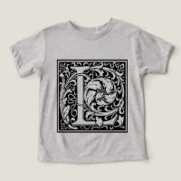 Letra L Monograma Medieval Arte Nova