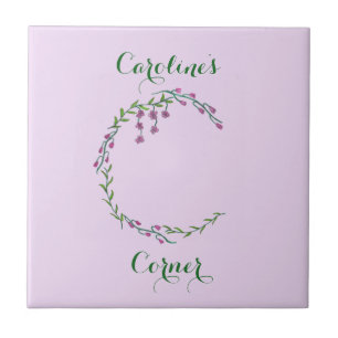 Letra Manuscrita C Flores Iniciais De Vinhas Monog