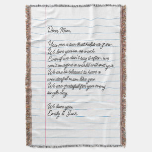 Letra manuscrita personalizada no cobertor de lent