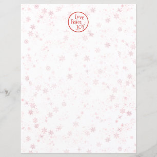 Letra Natal Red Holiday Love Joy