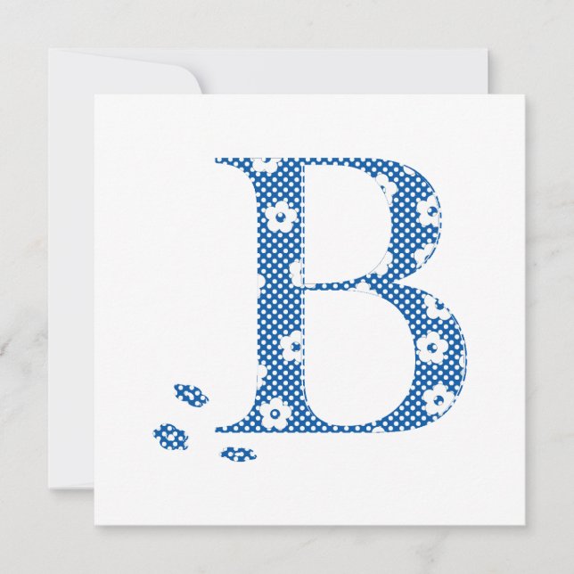 Letra padrão da ventoinha B (azul) (Frente)