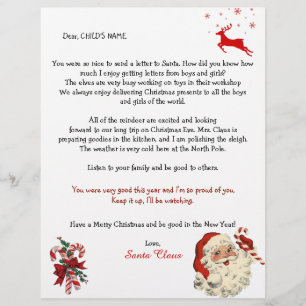 Letra papai noel para Crianças, Reindeer Candy Can