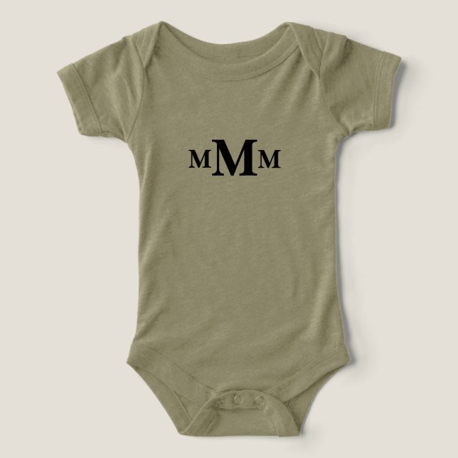 Letra personalizada "M" Monograma Modelo (Design frontal)