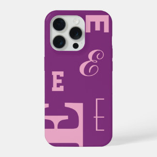 Letra Personalizada, Monograma Color Pop, Roxo e R