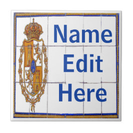 Letra Seal Espanhola e Azulejos do Número Casa