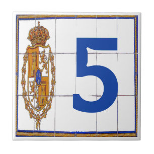Letra Seal Espanhola e Azulejos do Número Casa