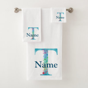 Letra T Monograma Conjunto inicial de presentes