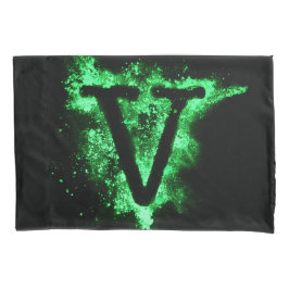 Letra V Maiúscula Alfabeta Verde