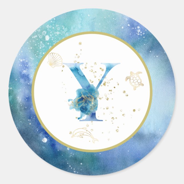 *~* LETRA Y - Adesivo de envelopes náuticos de pra (Frente)