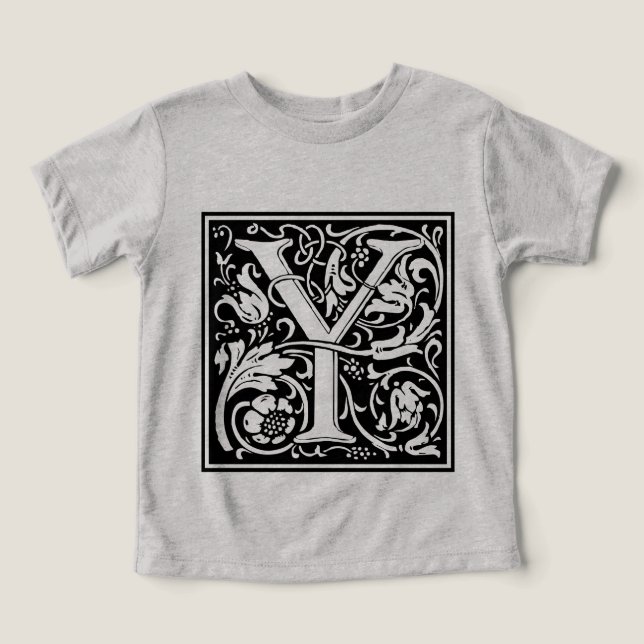 Letra Y Monograma Medieval Arte Nova (Design frontal)