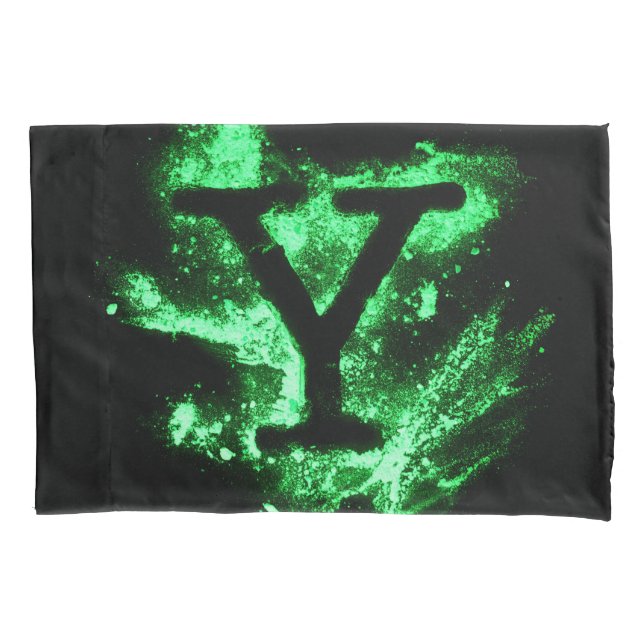 Letra Y Verde Maiúscula Alfabeto (Frente)