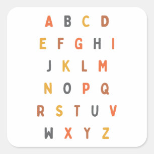 letras alfabéticas abéticas A-Z Etiquetas