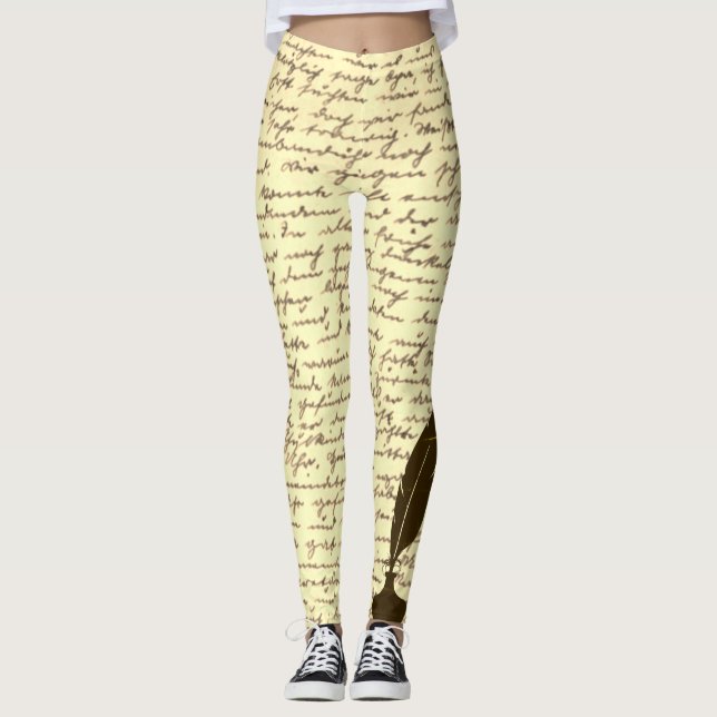 Letras Antigas Leggings (Frente)