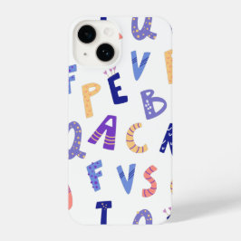 Letras colorido e cômodas, com impressão