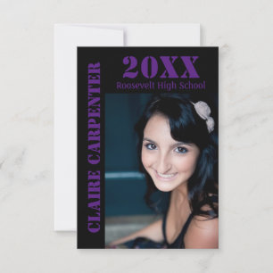 Letras de Estêncil Preto/Roxo - 3x5 Anúncio de For