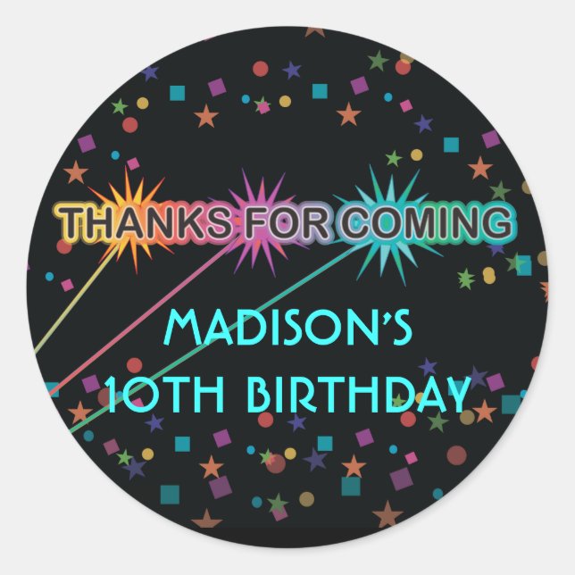 Letras De Etiqueta Laser Redonda Obrigado A Favor  (Frente)