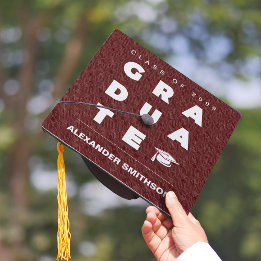 Letras de FORMANDO Maroon Negrito e Graduação de B