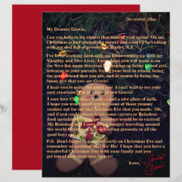 Letras de Papais noeis de Luzes de Árvore Gingerpã