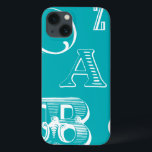 Letras Decorativas em Fundo Azul<br><div class="desc">Uma verdadeira sopa alfabética aguarda você quando você compra esta impressão de letras decorativas em um fundo azul. Uma criação do Vision Studio,  isto seria uma adição de excelente ao quarto de uma criança ou à sua sala de jogos. Peça um impressão hoje!</div>