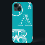 Letras Decorativas em Fundo Azul<br><div class="desc">Uma verdadeira sopa alfabética aguarda você quando você compra esta impressão de letras decorativas em um fundo azul. Uma criação do Vision Studio,  isto seria uma adição de excelente ao quarto de uma criança ou à sua sala de jogos. Peça um impressão hoje!</div>