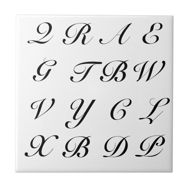 Letras do Scrabble (Frente)