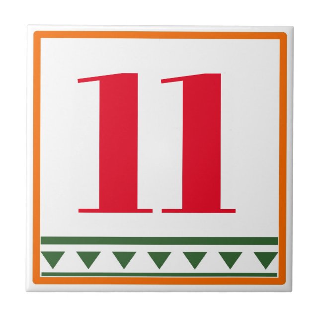 Letras e Números Vermelhos Italianos, editar númer (Frente)